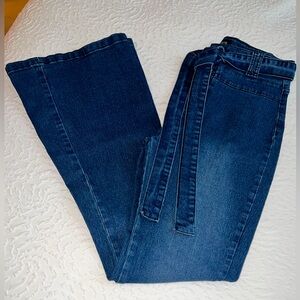 Pantete Womens High Waisted Bell Bottom Jeans- Denim High Rise- Flare pant